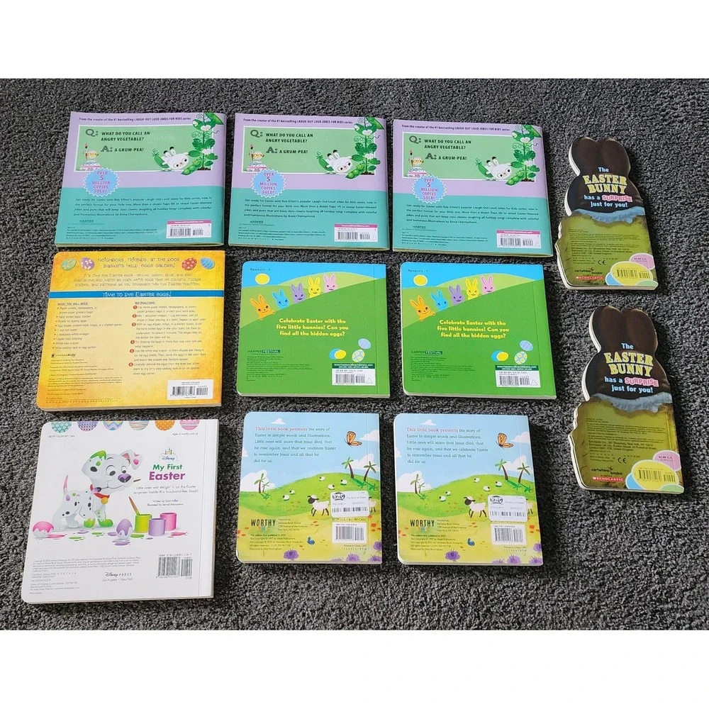 Disney Harper Easter Board Books Lot 11 Minnie Mouse Story of Easter EXC